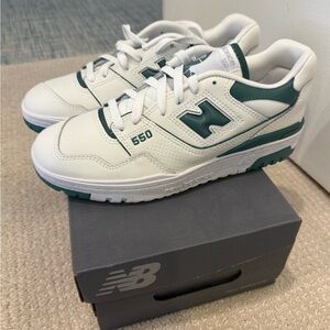 New Balance Women’s White and Green Sneakers